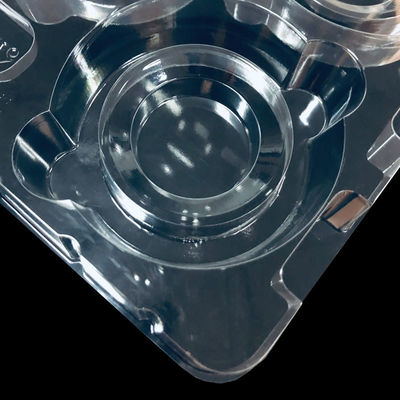 Plateau moulé en PET transparent et empilable sur mesure pour les composants de semi-conducteurs matériels