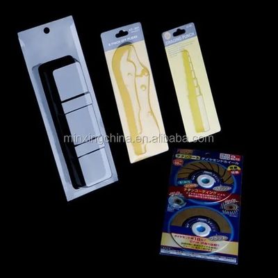 PET/PVC/PS/PP Emballage en ampoules en papier coulissant à triple pliage sur mesure pour pièces de monnaie
